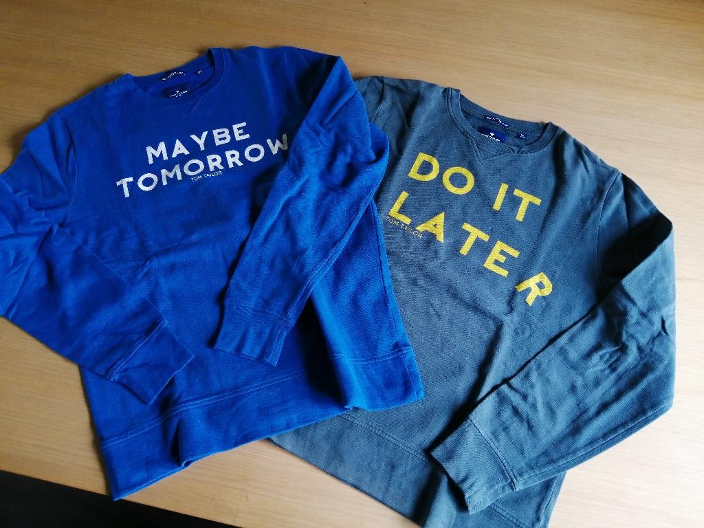 2 sweaters van Tom Tailor maat 176 cm, Gebruikt, Trui of Vest, Jongen, Ophalen