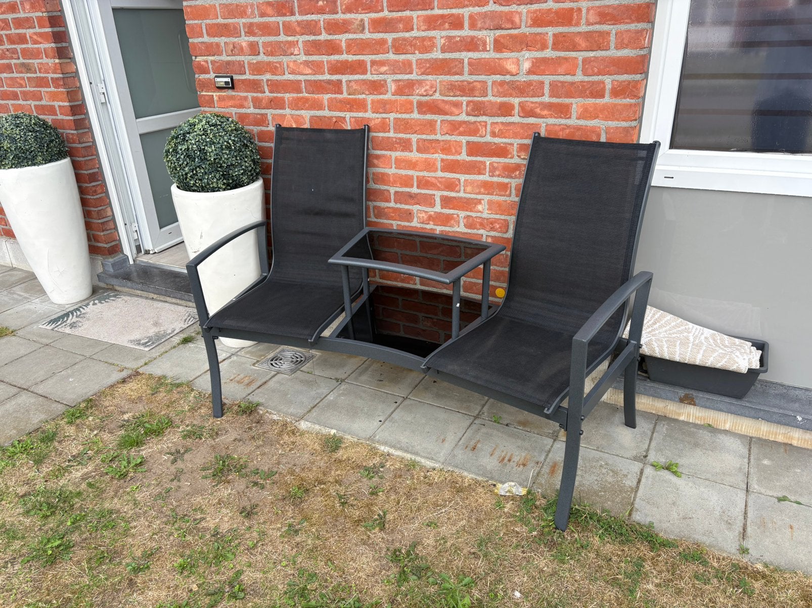 Tuin zetel met tafel, Enlèvement, Comme neuf
