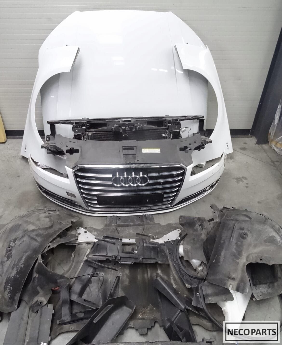 AUDI A8 D4 MATRIX LED LS9R COMPLEET VOORKOP BUMPER KOPLAMP, Auto-onderdelen, Gebruikt, -, Achter, -
