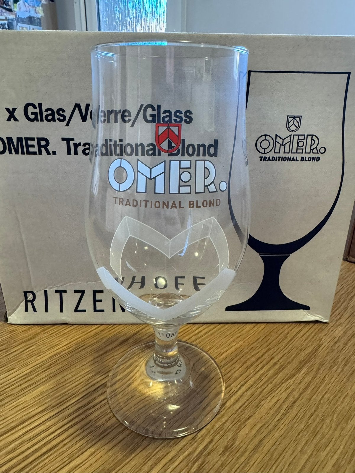 Omer glazen - set van 6, Verzamelen, Glas en Drinkglazen, Ophalen, Nieuw, Bierglas