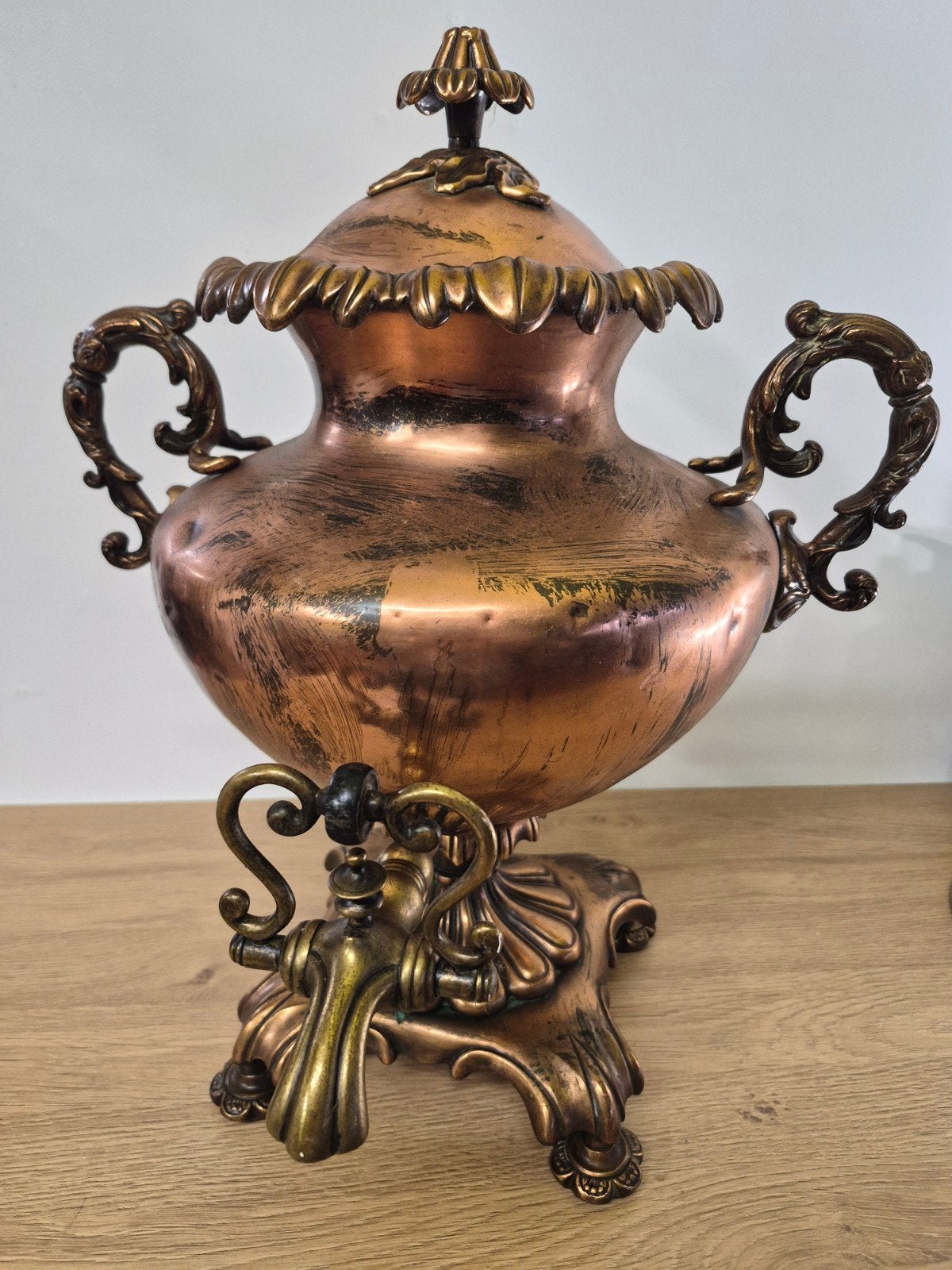 Samovar en cuivre antique, Antiquités & Art, Enlèvement, Cuivre