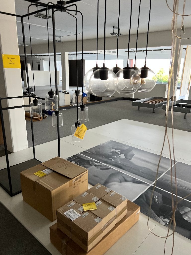 Lustres, Maison & Meubles, Enlèvement, Comme neuf, Verre