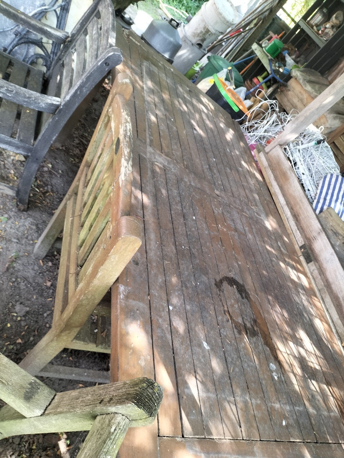 Hardhouten teak tuinset gratis, Ophalen