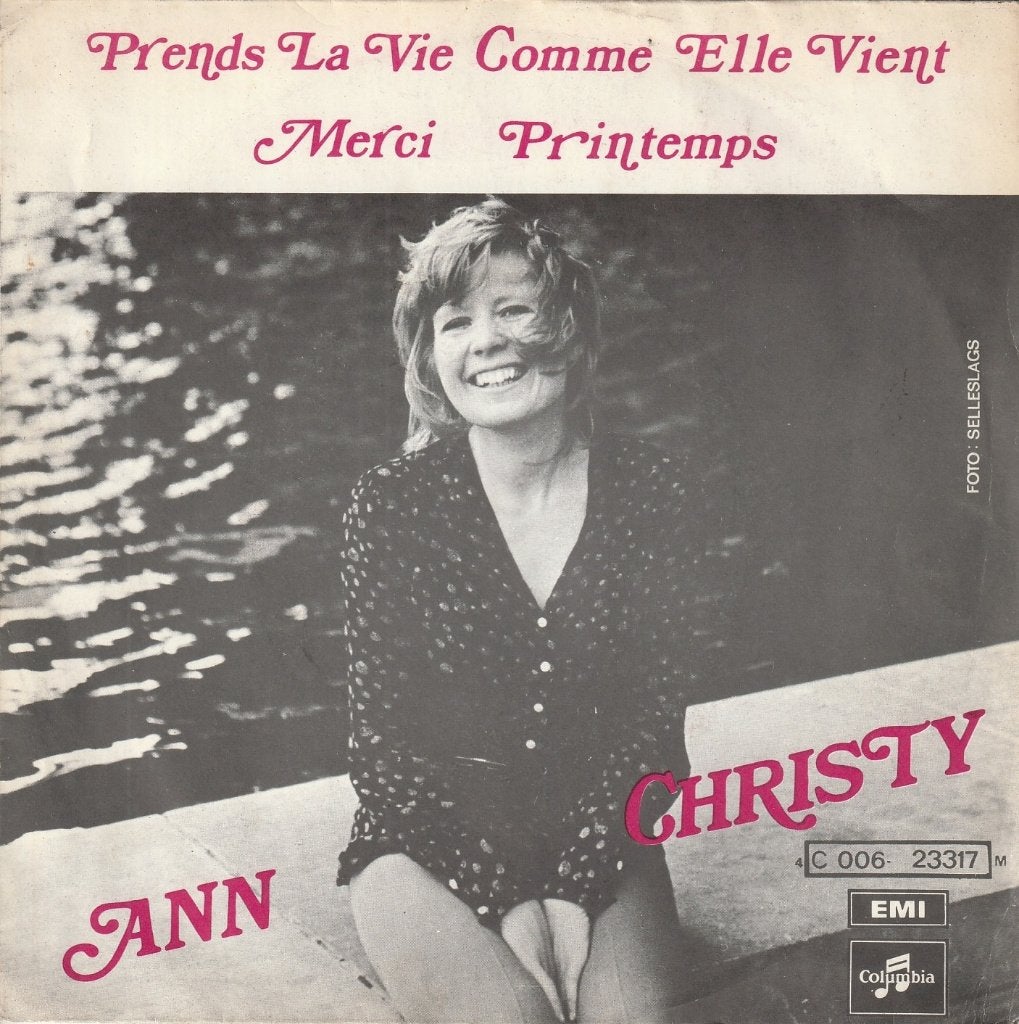 Ann Christy - Prends la vie comme elle vient - Belpop, 7 inch, Zo goed als nieuw, Overige typen, Nederlandstalig