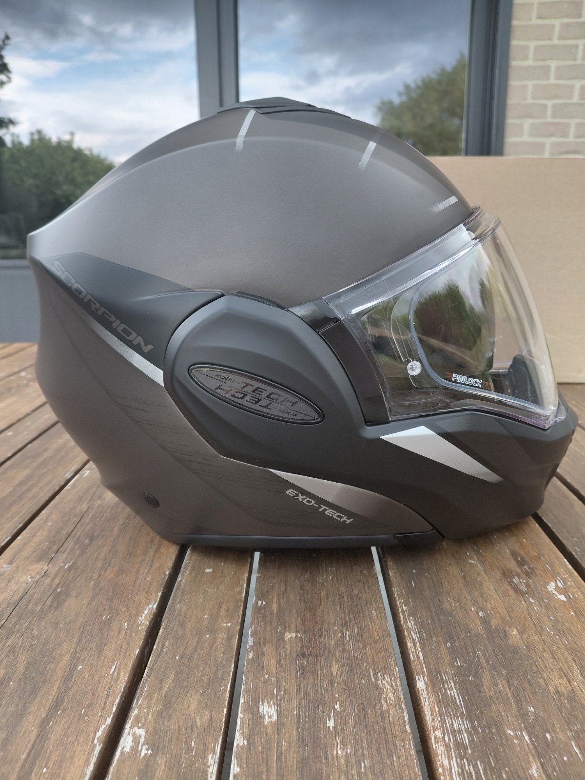 Casque moto scorpion exo-tech evo taille L, Enlèvement
