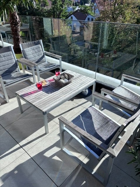 Loungeset tuin, Table d'appoint, Aluminium, Utilisé, Sets de jardin