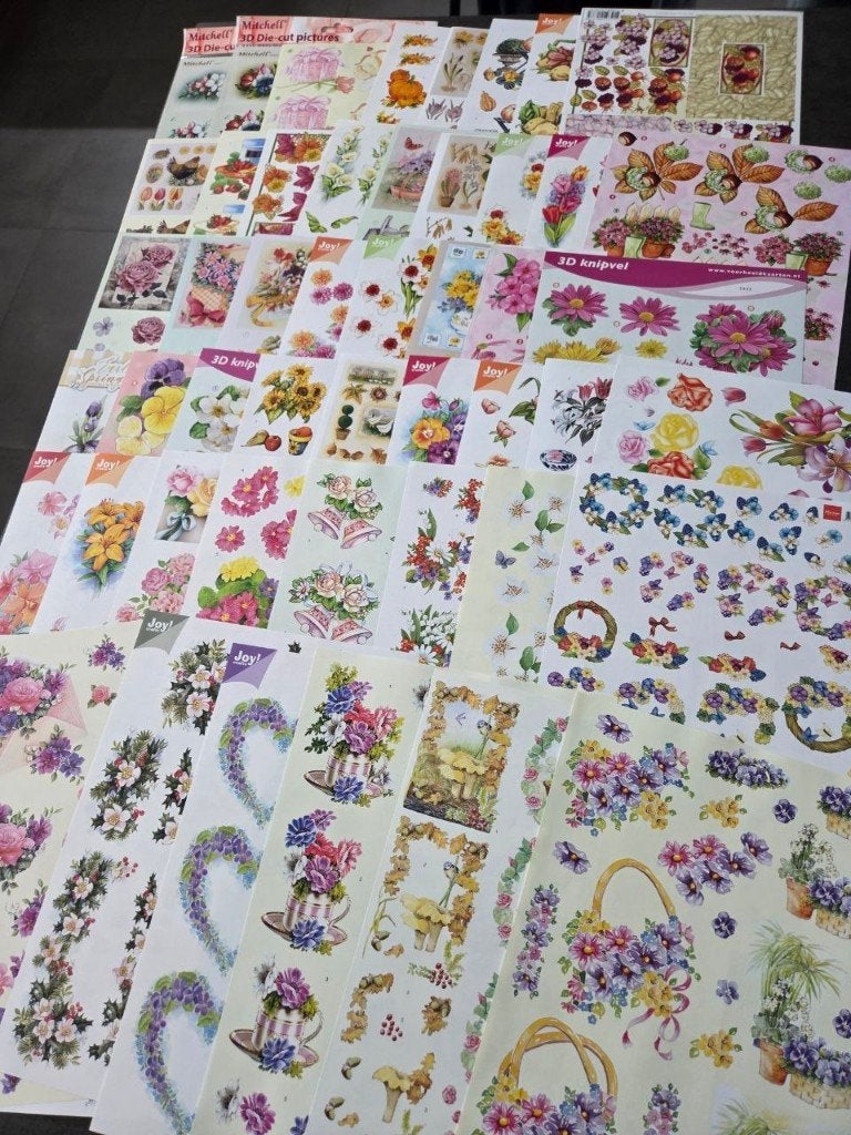Leuk knipvellenpakket - Bloemen en planten - KOOPJE !, Hobby en Vrije tijd, Verzenden, Nieuw, Natuur, Knipvel