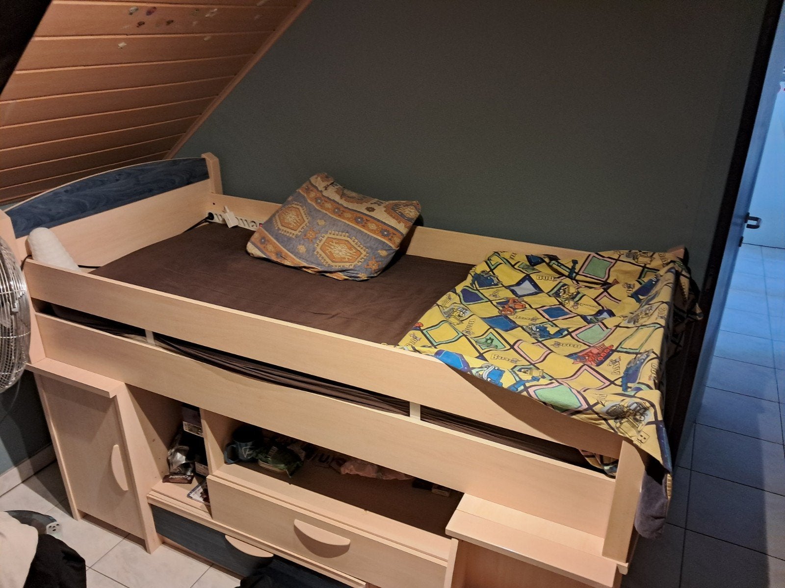 bed tekoop, Ophalen of Verzenden, Hoogslaper