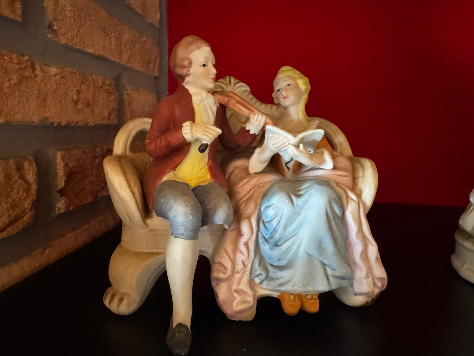 Biscuit porseleinen beeldje, Enlèvement, Comme neuf