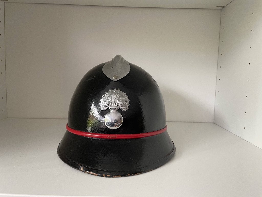 Helm Rijkswacht/Gendarmerie, Verzamelen, Ophalen of Verzenden, Rijkswacht, Helm of Baret