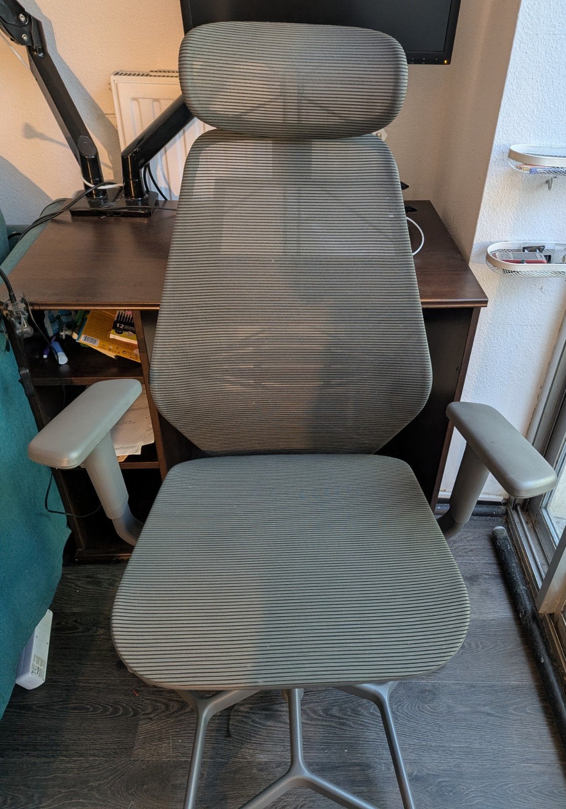 Chaise de bureau IKEA Styrspel, Maison & Meubles, Chaises de bureau, Gris, Chaise de bureau de gaming, Enlèvement, Utilisé