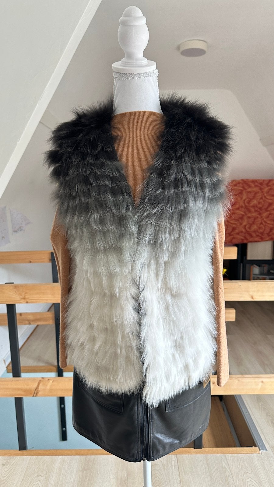 Gilet en fourrure, Vêtements | Femmes, Enlèvement ou Envoi, Comme neuf, Taille 36 (S), Gris