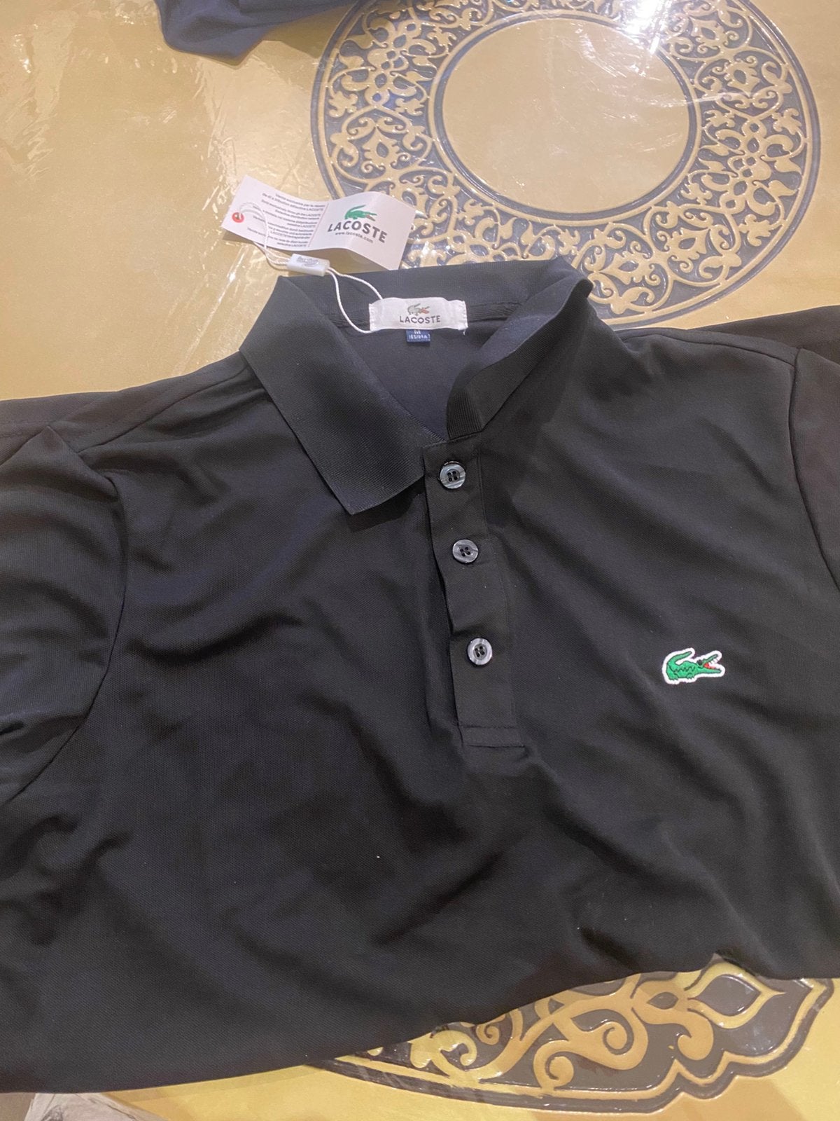 Polo Lacoste homme noir taille M neuf avec étiquette, Enlèvement ou Envoi, Neuf, Taille 48/50 (M), Noir