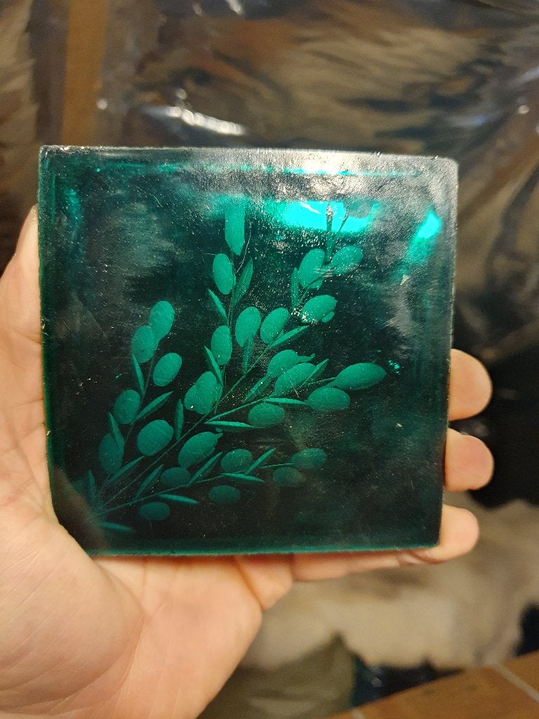 (nieuw) glastegel Agnès Emery Noir d'Ivoire (groen), Doe-het-zelf en Bouw, Ophalen, Nieuw, Overige materialen, Wandtegels