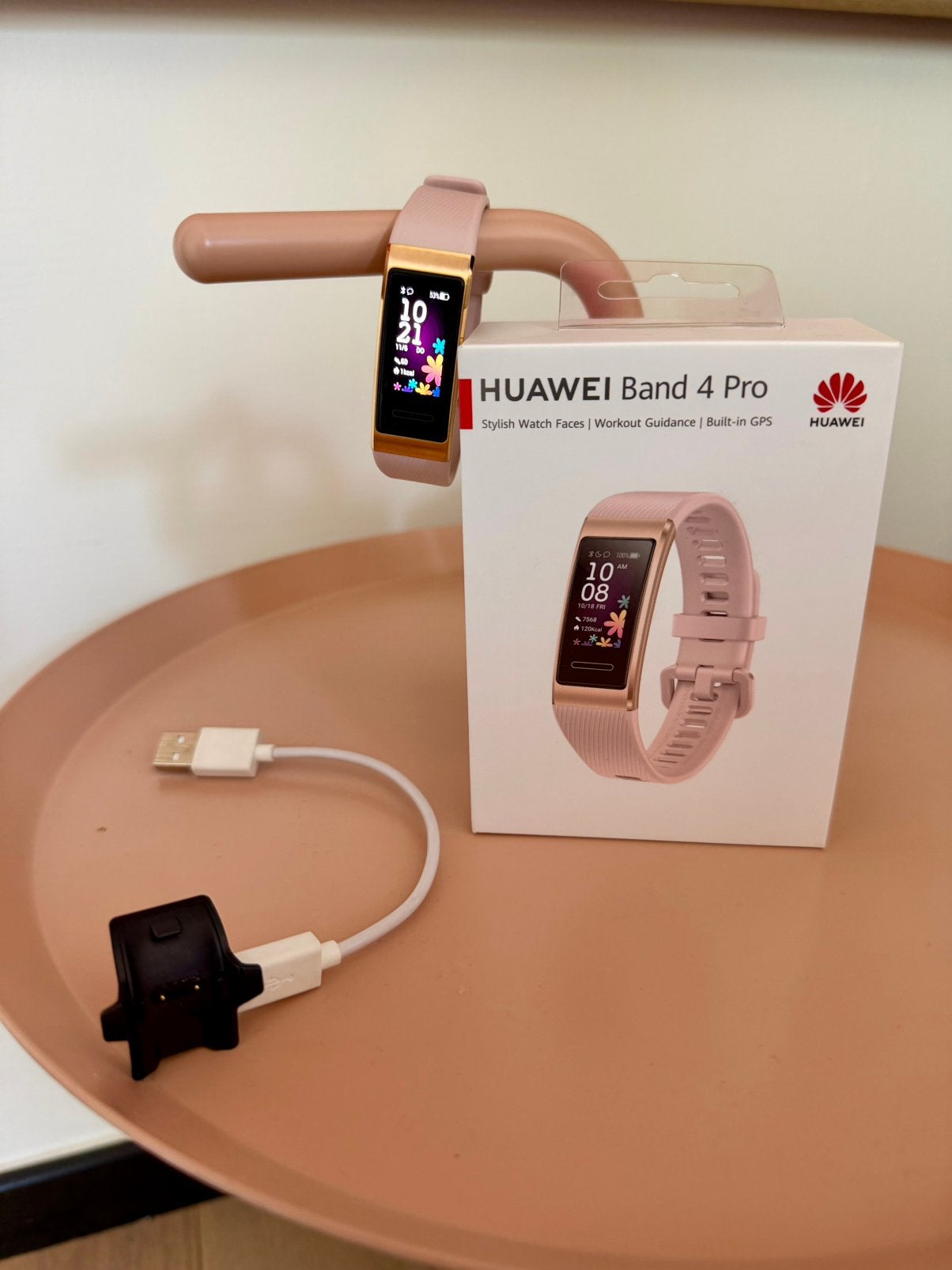 Sporthorloge, Huawei Band 4 Pro Pink Gold, as new, Ophalen of Verzenden, Zo goed als nieuw