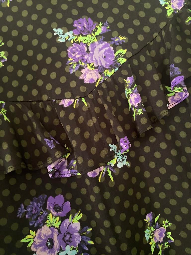 Kleed Essentiel Antwerp zwart met bloemen, Taille 38/40 (M), Comme neuf, Enlèvement, Longueur genou