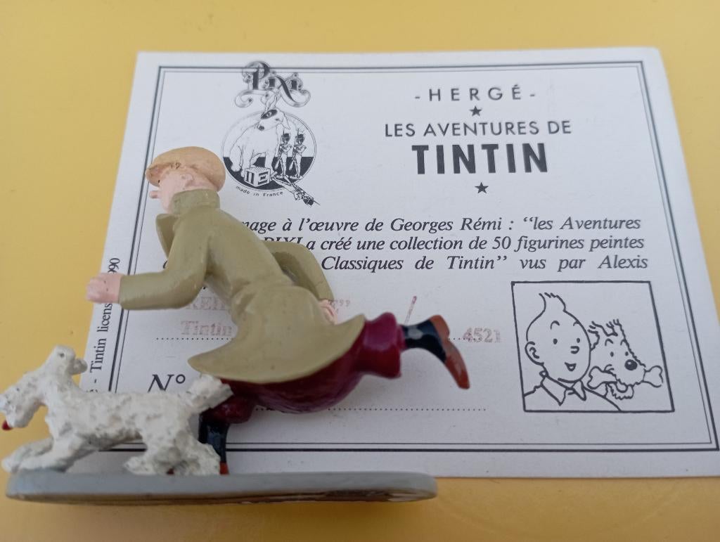 Pixi 4521 Tintin courant certificat tbe, Collections, Statues & Figurines, Utilisé, Fantasy, Envoi