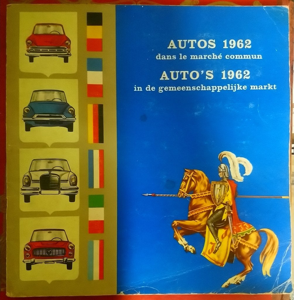 Auto's 1962 in de gemeenschappelijke markt - Jacques, 1960 tot 1980, Ophalen of Verzenden, Zo goed als nieuw, Prent