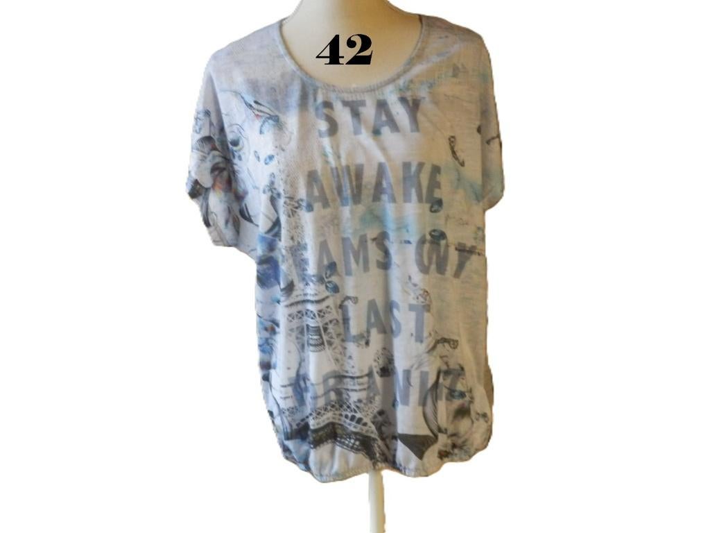 (104) - tee shirt femme t.42 bleu - M&S Mode -, Vêtements | Femmes, T-shirts, Porté, Taille 42/44 (L), Bleu, Manches courtes, Enlèvement ou Envoi