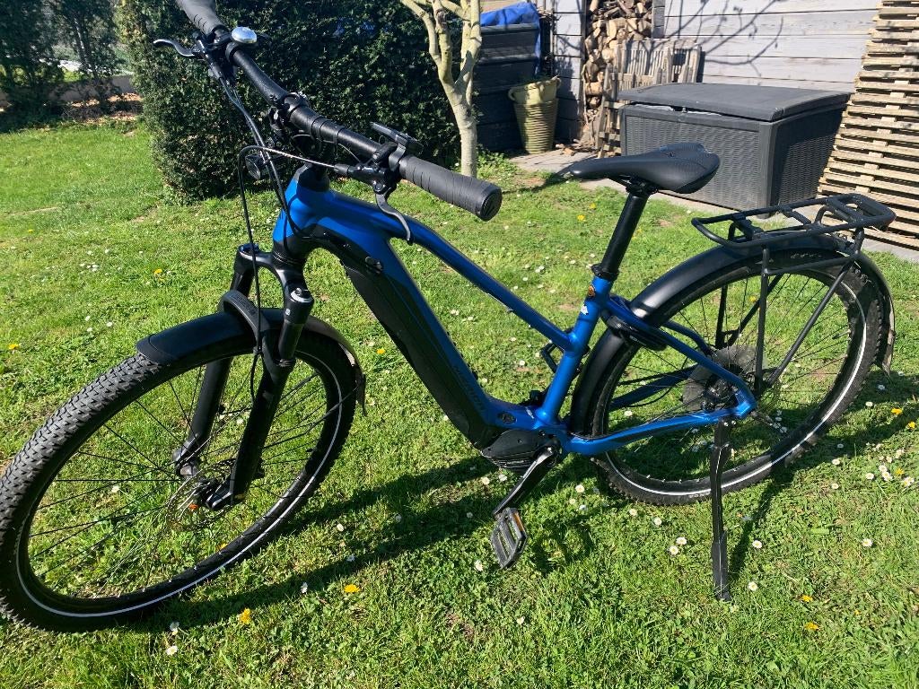 Elektrische damesfiets Merida, Fietsen en Brommers, Zo goed als nieuw, Minder dan 47 cm, 50 km per accu of meer, Ophalen