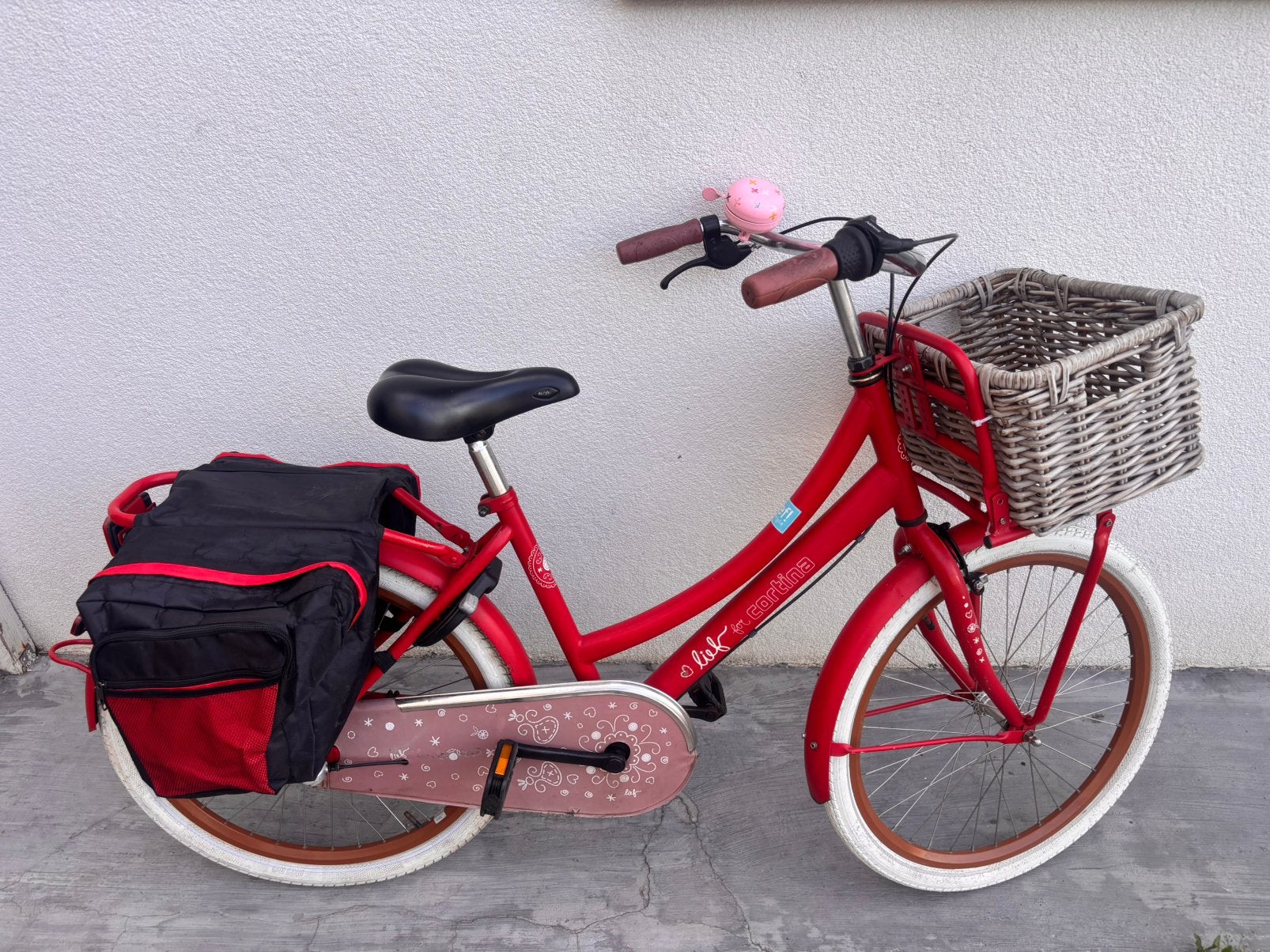Meisjesfiets, Ophalen, Zo goed als nieuw, Terugtraprem, Versnellingen