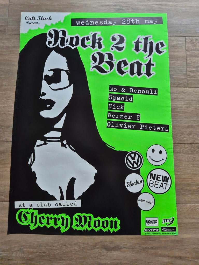 Concert poster Cherry Moon Rock 2 the Beat, Verzamelen, Ophalen of Verzenden, Zo goed als nieuw, Muziek
