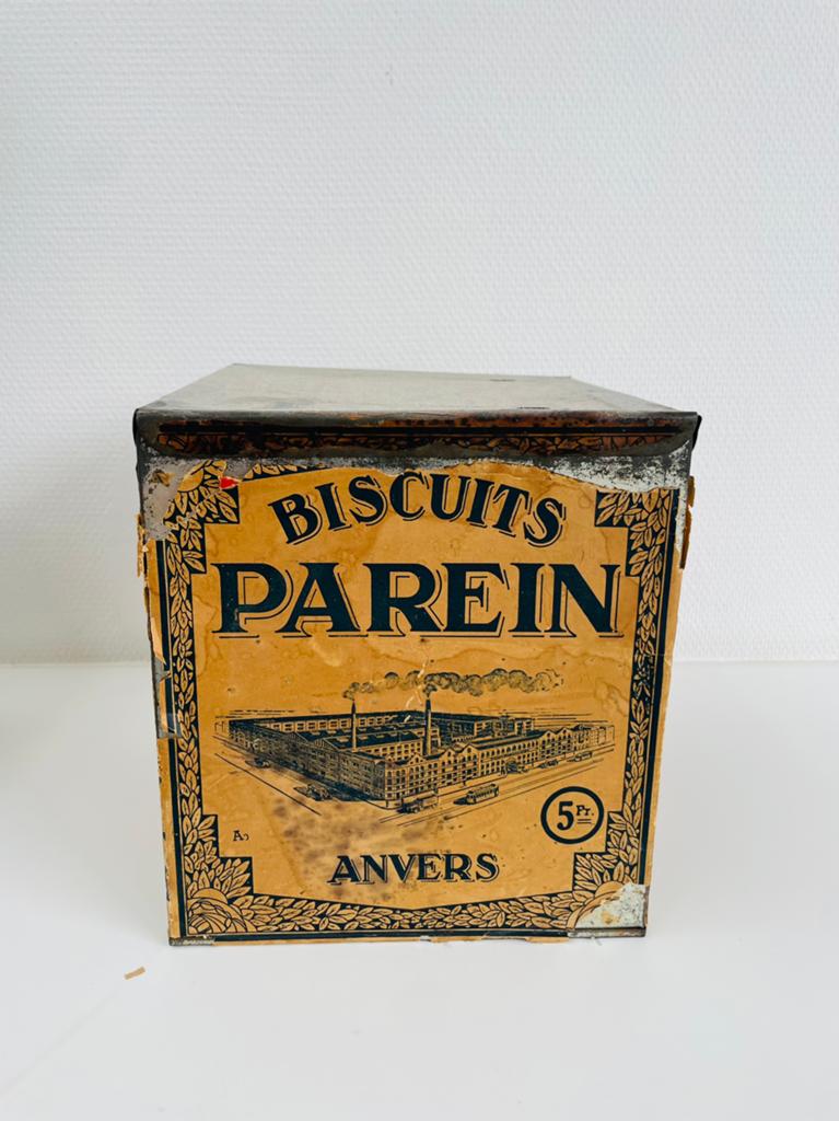 Parein biscuit antwerpen emaille blik, Verzamelen, Blikken, Ophalen of Verzenden, Gebruikt
