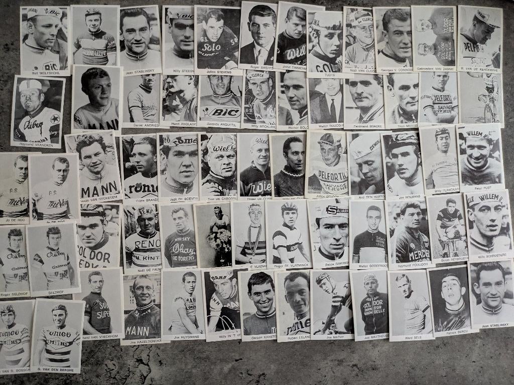 MONTY WIELRENNERS PRENTEN KAARTJES 63X sixties, Verzenden