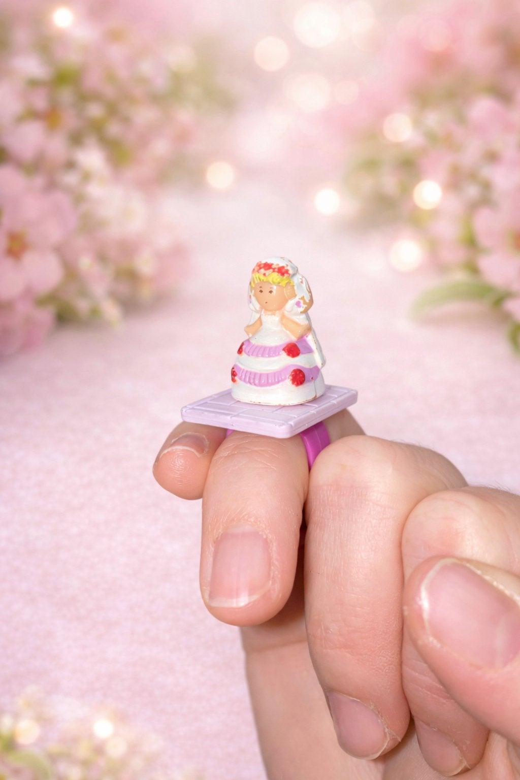 Vintage Polly Pocket Polly Plays Bride Ring (1990), Ophalen of Verzenden, Gebruikt