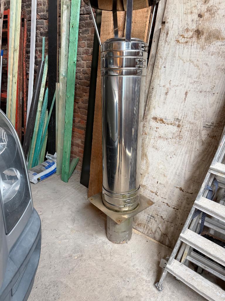 Buse inox double parois isolant 220 intérieure, Enlèvement, Comme neuf, Ventilateur et Extracteur