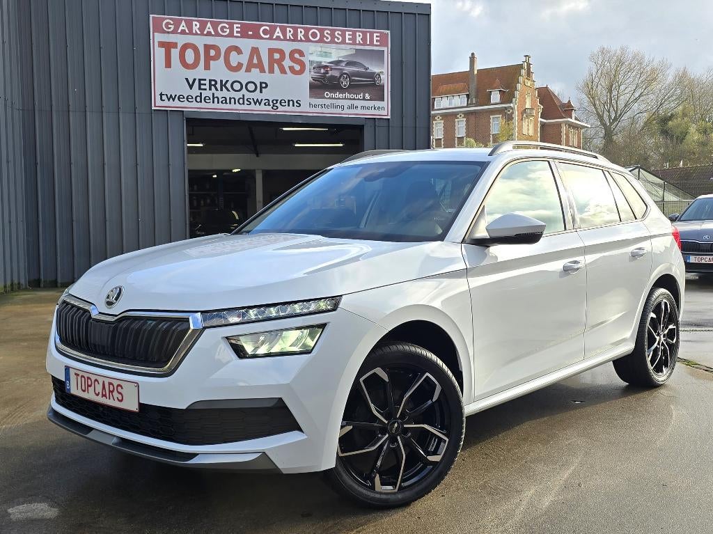 ✔SKODA KAMIQ 1.0 TSI AUTOMATIC 2023❕ 37000 km❗ LED, app-conn, Stof, Wit, Bedrijf, 5 zetels