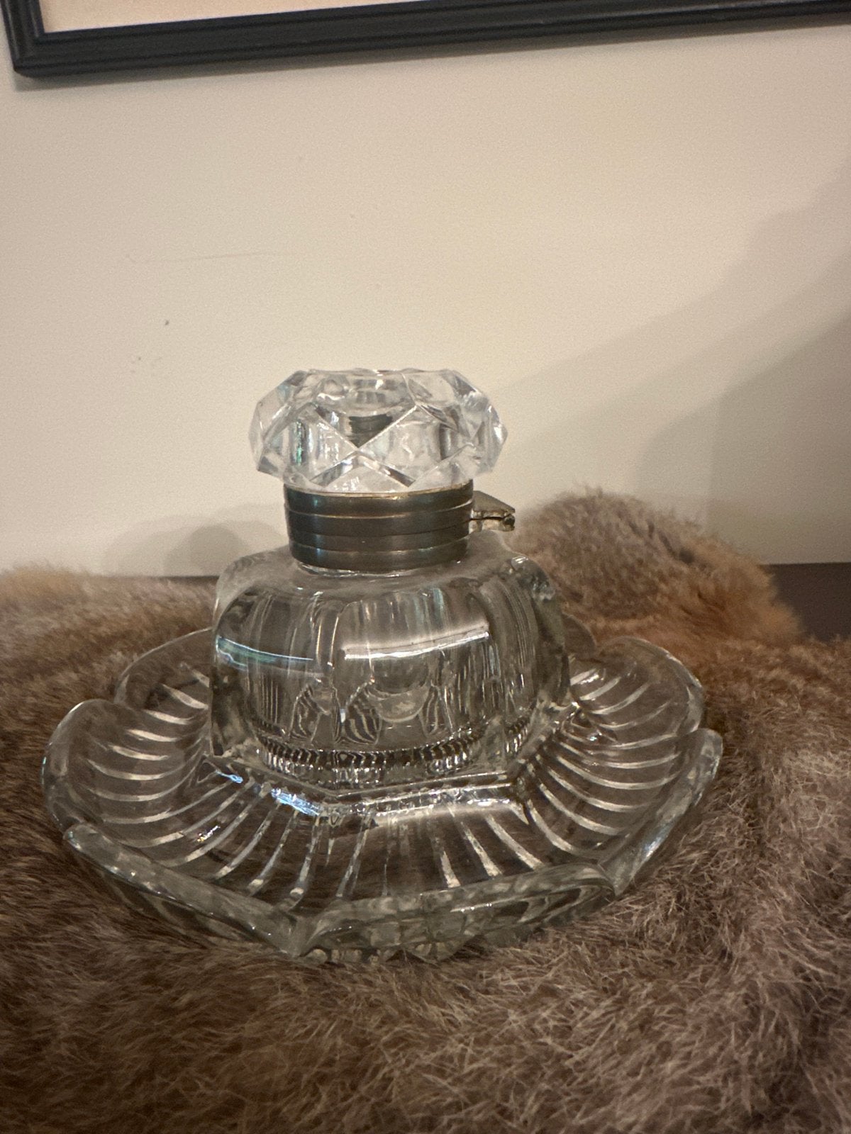 Encrier en verre antique, Antiquités & Art, Enlèvement ou Envoi