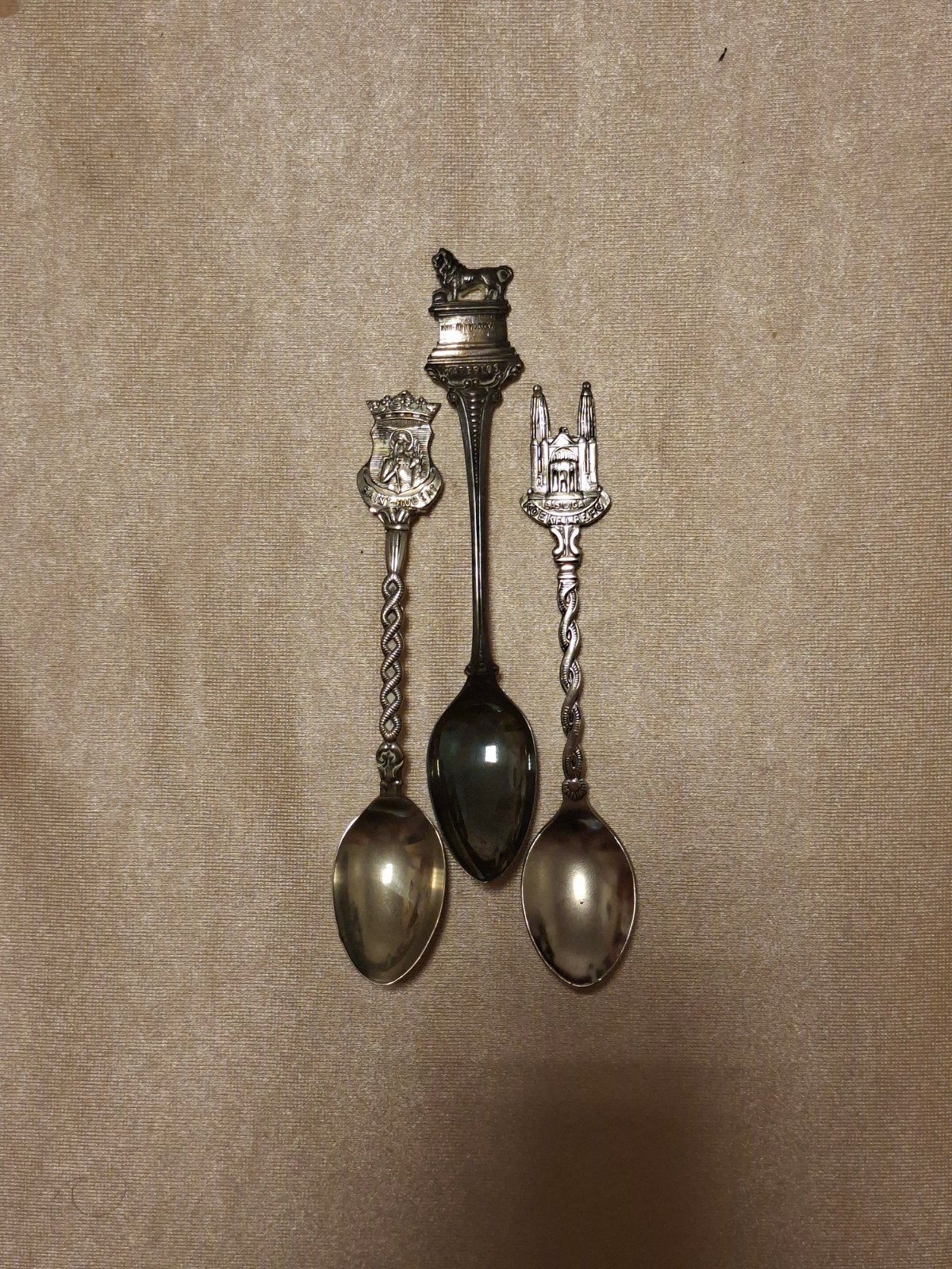 Verzilverde Souvenir Lepels, Ophalen of Verzenden