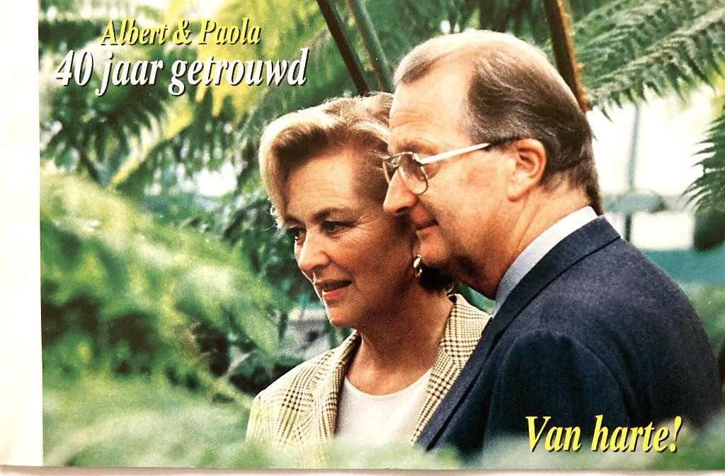 40j huwelijk het Koningspaar en 65j Koning Albert, Collections, Envoi, Comme neuf