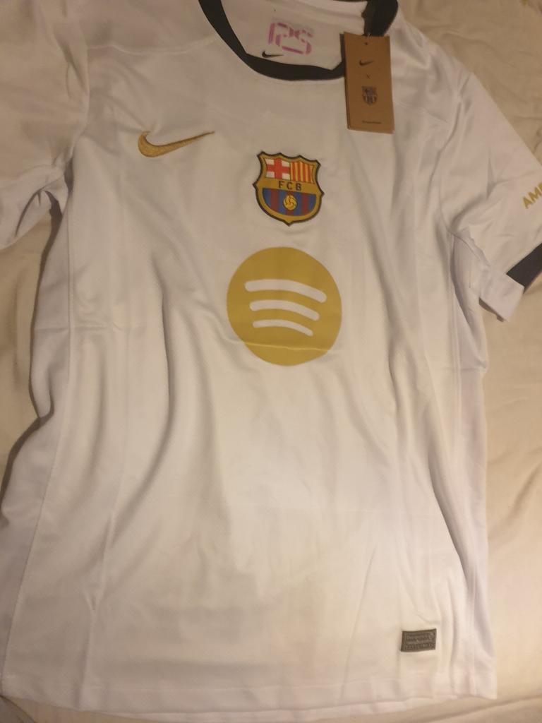 Maillot du barca blanc, Nike, Enlèvement, Blanc, Taille 48/50 (M)