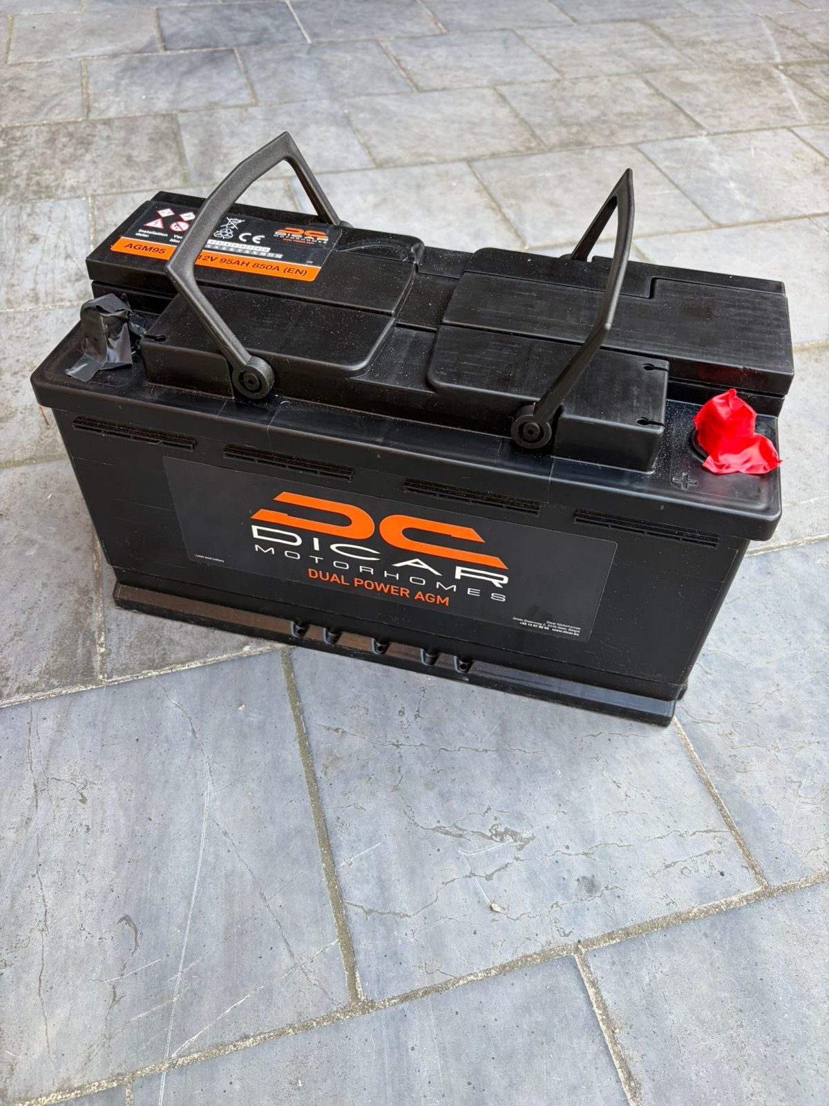 Accu 12v AGM camper 95Ah 850A, Ophalen, Gebruikt, Universele onderdelen