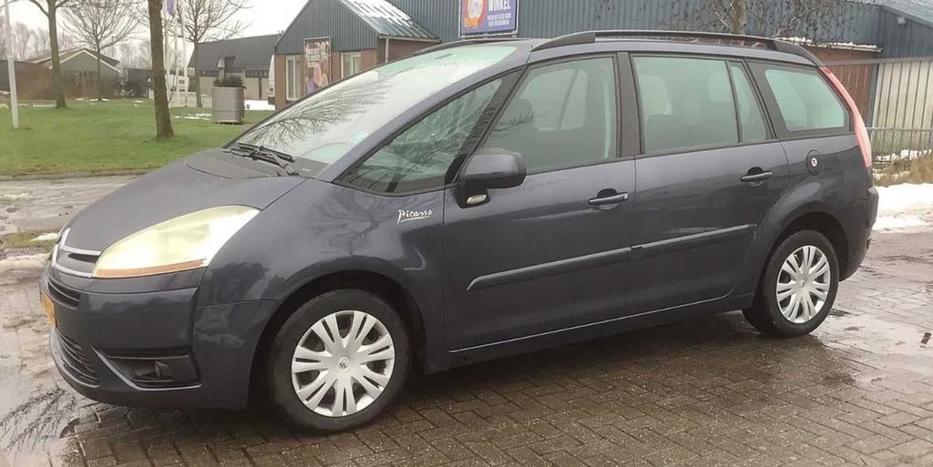 Citroen C4 Picasso (Grand) 2.0  Benzine Automaat, Auto's, Zwart, 4 cilinders, Parkeersensor, 7 zetels