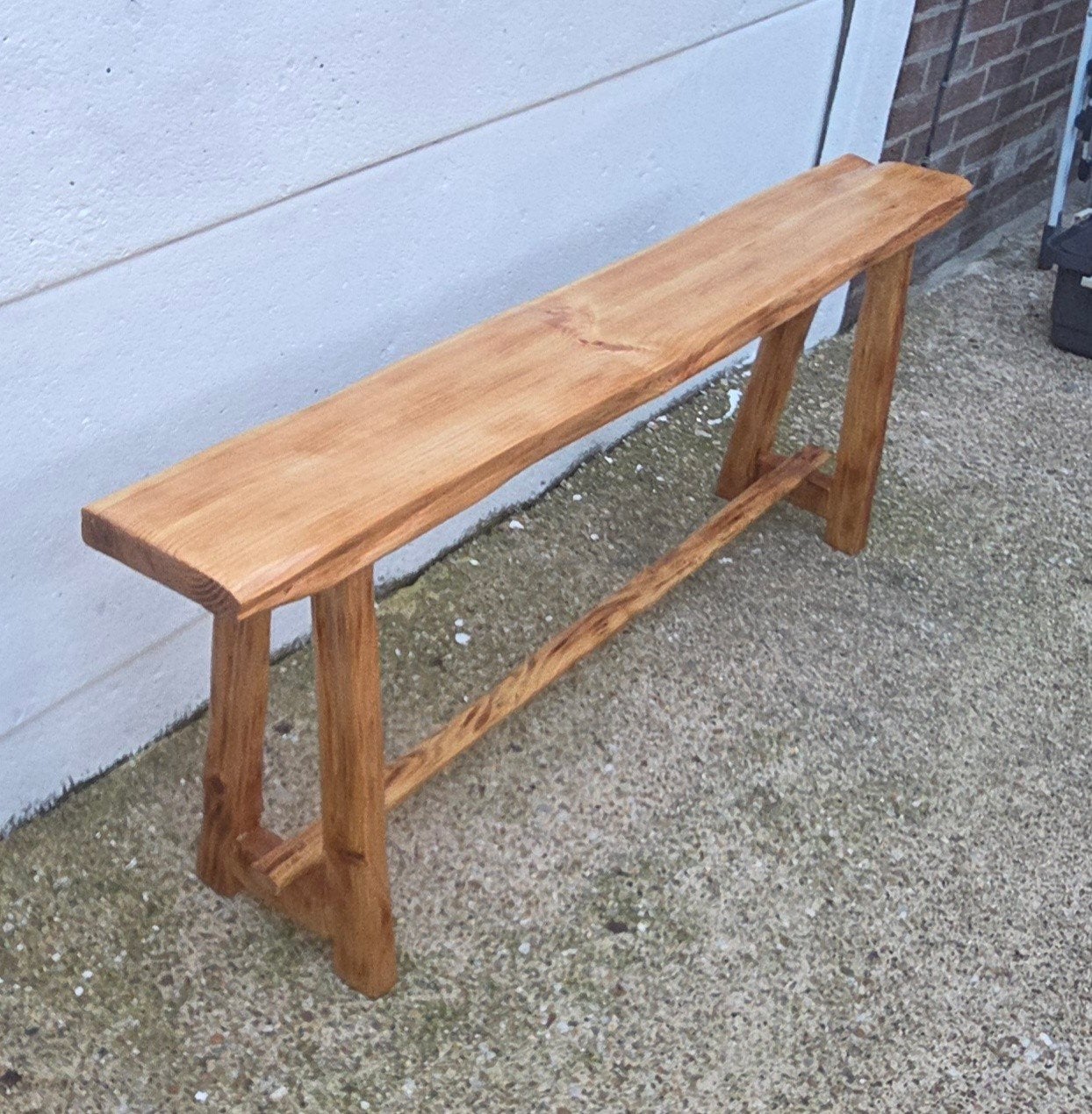 Decoratie bankje, Ophalen, Hout