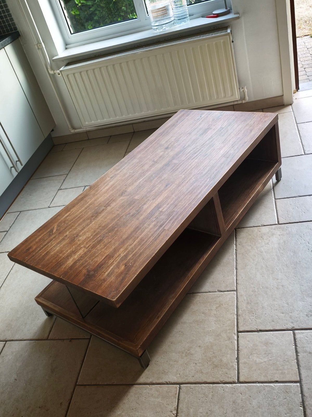 Table à manger + table basse Henders & Hazel — bois massif, 100 à 150 cm, 100 à 150 cm, Enlèvement, 75 – 100