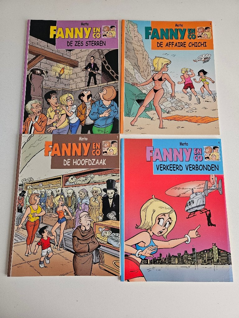 Fanny & co : deel 1 t/m 4, Meerdere stripboeken, Ophalen of Verzenden, Zo goed als nieuw, Merho