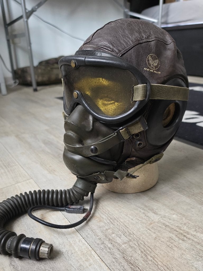 USAAF ww2 flight helmet, Verzamelen, Ophalen, Luchtmacht, Kleding of Schoenen