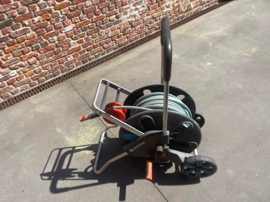 Tuin haspel 25 m, Ophalen, Zo goed als nieuw, Tuinslang
