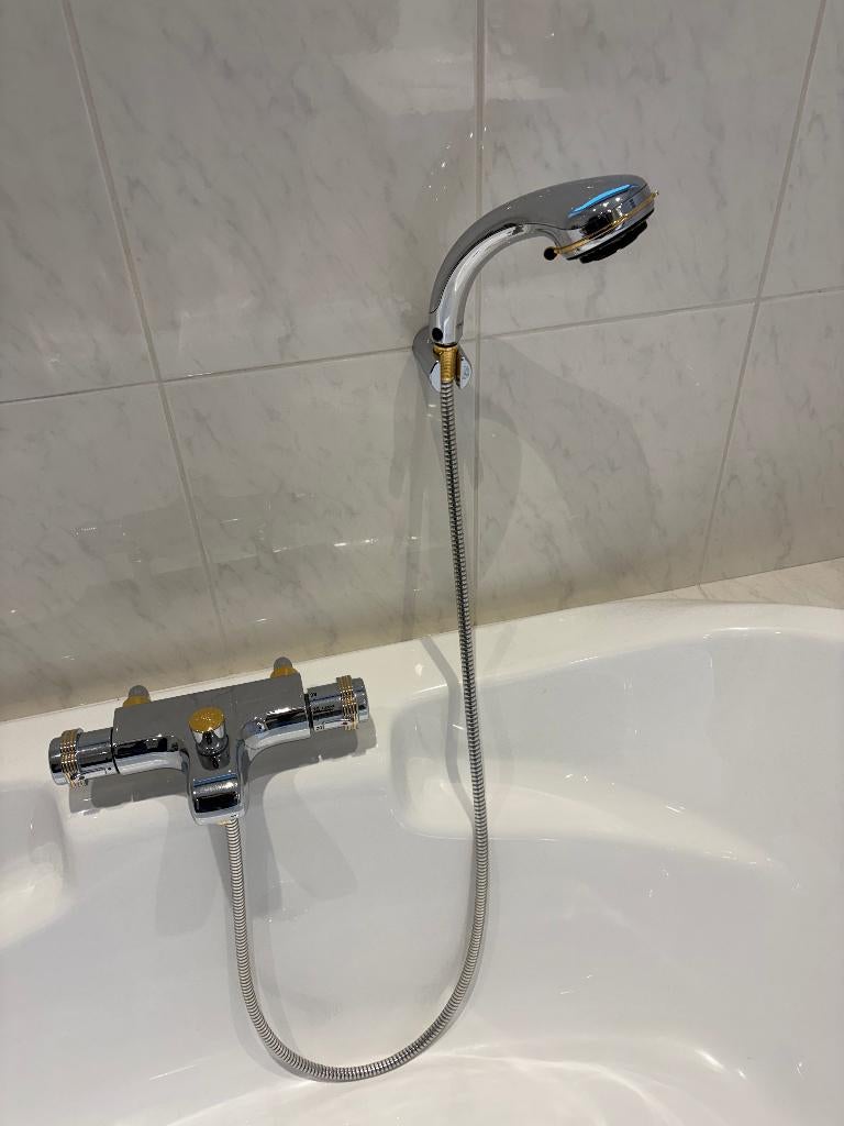 Badkraan, Doe-het-zelf en Bouw, Ophalen, Zo goed als nieuw, Chroom, Bad