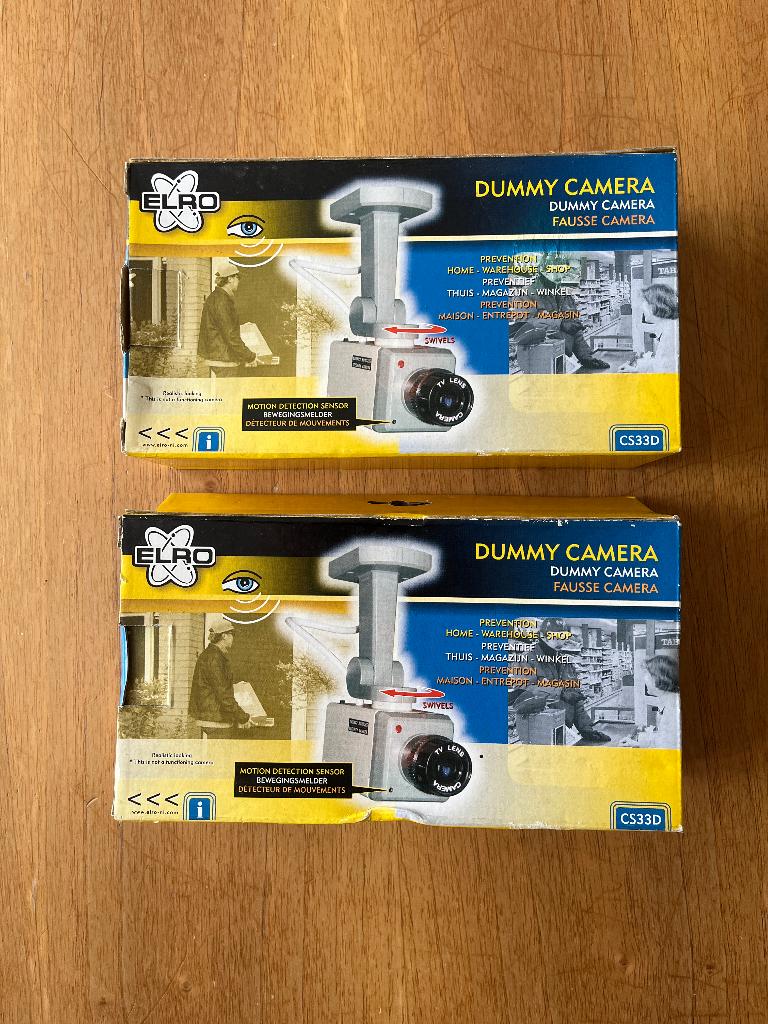 2 dummy camera's Elro CS33D, Ophalen of Verzenden, Nieuw, Binnencamera