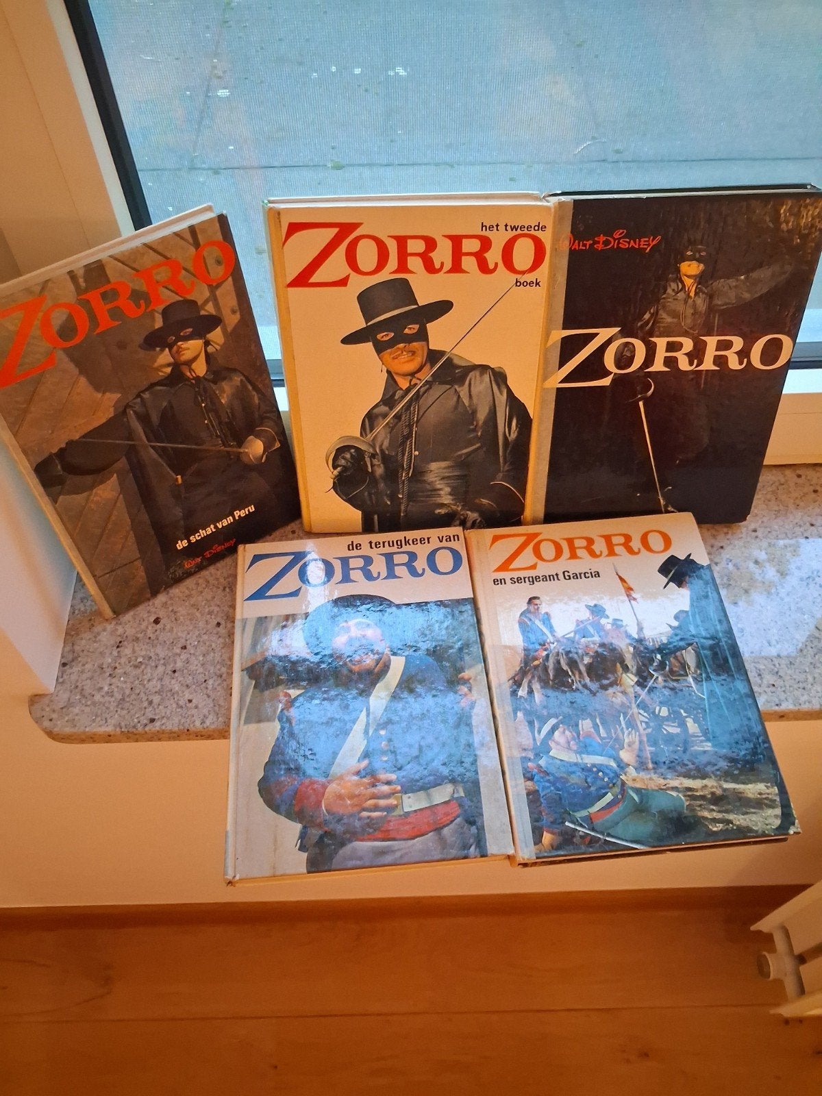 Zorro  5 boeken van Walt Disney, Ophalen, Overige figuren, Gebruikt, Overige typen