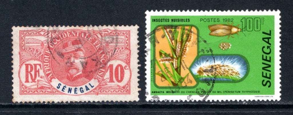 SENEGAL Lot de timbres timbrés, Envoi, Autres pays, Affranchi