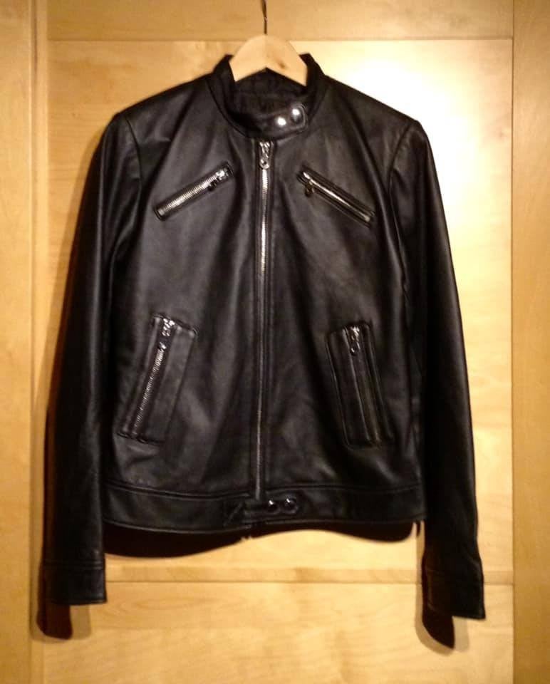 Veste Uniquism New York en cuir d'agneau t.M, Enlèvement ou Envoi, Neuf, Taille 38/40 (M), Noir
