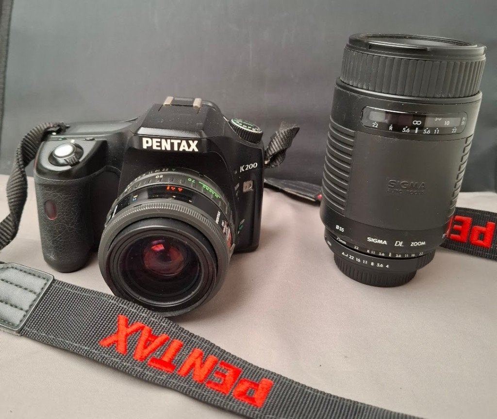 Pentax K200D dslr  + 2 AF lenzen  35-70  & 75-300mm, TV, Hi-fi & Vidéo, Enlèvement ou Envoi, Utilisé, Pentax, Monture Pentax K