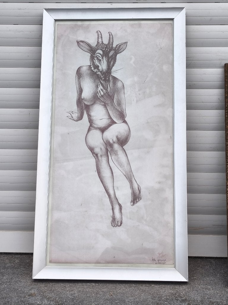 Lithographie signe ben genaux, Enlèvement ou Envoi, Lithographie
