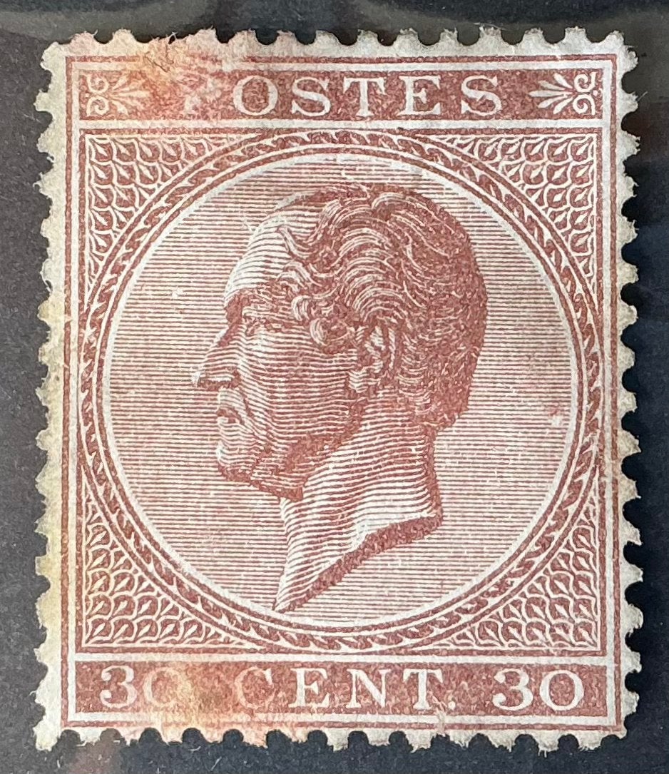 LOT 674. OBP: 19. LEOPOLD I. 14 1/2 x 14., Koninklijk huis, Ophalen of Verzenden, Postfris, Zonder gom